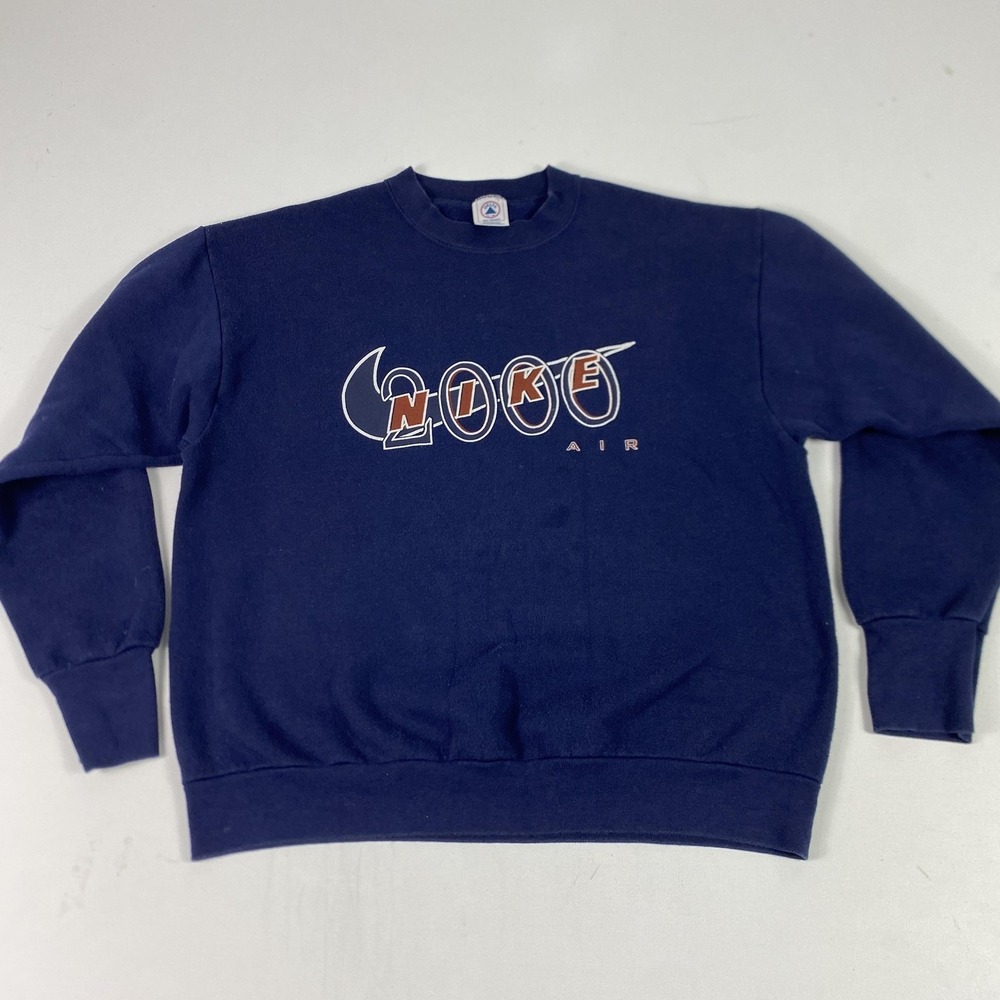 Vintage Delta Sweatshirt Mens Large Blue Nike Air 2000 Graphic Crewneck USA